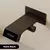 Luxo gungrey latão led display digital torneira do banheiro. minimalismo fixado - comprar online