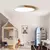 Luz de teto LED ultra fina com controle remoto, lâmpada de madeira, luminária, na internet