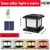 Luz solar ao ar livre led coluna cronometrada luz escurecimento luzes solares co - comprar online