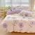 Conjunto de cama de algodão para casal, lençol confortável, estilo fresco, ca