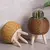 Moda rattan tecido vaso de flores plantadores de flores criativos com pernas rem na internet