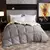 95% branco ganso cama edredão super king size especial pena de ganso &amp; para - DOMU DECOR