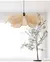 Nordic rattan e27 led luzes pingente wabi sabi lâmpada luminosa para sala de ja - loja online