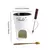 Caneca de fondue, copo de derretimento de chocolate com garfo e colher, aquecedo - DOMU DECOR