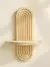Prateleiras de parede de madeira estilo boho, prateleiras geométricas montadas - DOMU DECOR