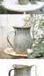 Vaso de flores galvanizado rústico do vintage do vaso de flores do estilo franc - comprar online