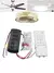 Ventilador De Teto Kit De Controle Remoto, Conversão De Freqüência, Luz, Alta
