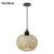 Imagem do Lâmpada pingente de bambu lustre luminária artesanal rattan luminária restaur