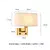 Imagem do Arandelas de parede minimalistas pretas ou bronze com retângulo branco amarelo