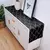 Corredores de mesa de linho bege moderno abstrato onda listra cômoda cachecol d - loja online