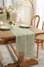 Corredor De Mesa De Linho De Algodão, Tassel Oco Tecido, Toalha De Mesa, Cobert