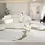 Tapete de mármore sala de estar luz luxo grande área decoração de casa quart - DOMU DECOR
