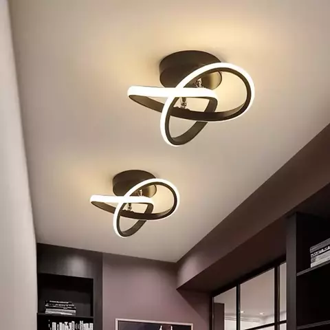 Casa led lustre lâmpada estilo moderno lâmpada do teto quarto luz instalação
