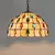 Retro estilo tiffany lustre de vidro colorido mediterrâneo luz pingente para ba - comprar online