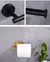 Imagem do Montagem na parede suporte de papel toalha higiênico adesivo preto prata cozinh