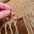 Borla tablerunner de juta natural para decoração de mesa de casa de natal band