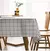 1 peça 137x90cm preto e branco peva impermeável toalha de mesa xadrez padrão na internet