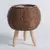 Moda rattan tecido vaso de flores plantadores de flores criativos com pernas rem - DOMU DECOR