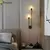 Nordic luxo lâmpada de parede sala estar moderno e minimalista led preto ouro c - DOMU DECOR