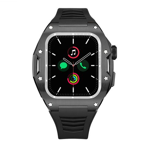 PULSEIRA PARA APPLE WATCH 45MM SILICONE PRETA