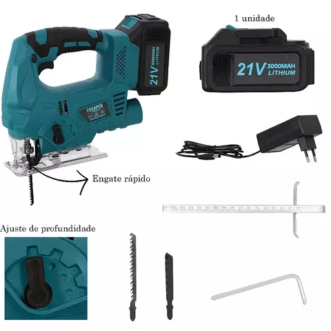 SERRA TICO TICO A BATERIA 21V PROFISSIONAL