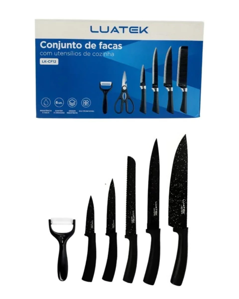 Conjunto de facas LUATEK - LK-CF23 - comprar online