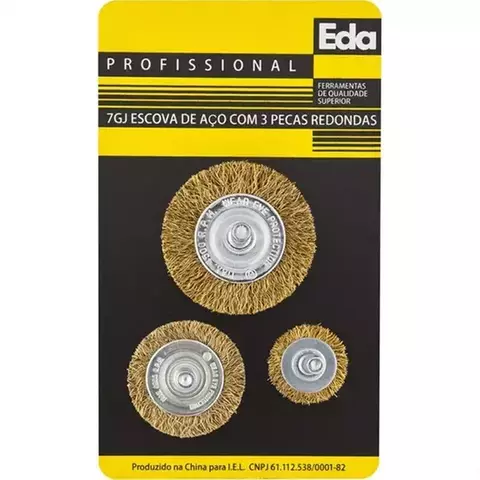ESCOVA DE AÇO - 3 PÇS