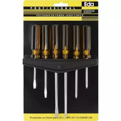 CHAVE DE FENDA JOGO C/ 6PÇS - 7PZ