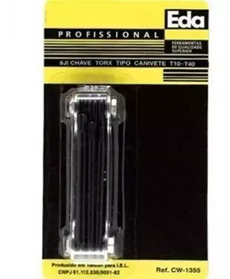CHAVE TORX TIPO CANIVETE - 8JI