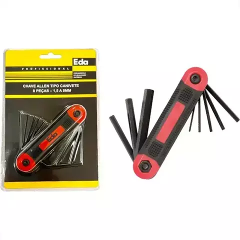 CHAVE ALLEN TIPO CANIVETE 8PÇS - 9JD