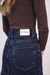 Saia jeans longa lavagem escura - loja online