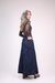 Saia jeans longa lavagem escura - comprar online
