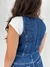 Colete denim azul clássico na internet