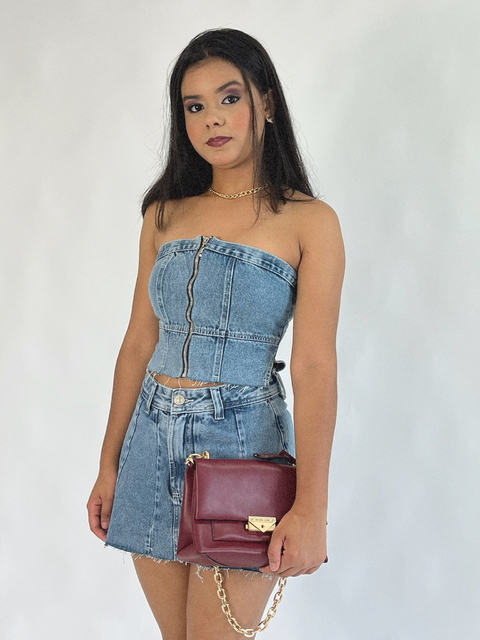 Cropped de zíper - comprar online