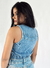 Colete denim lavagem média - comprar online