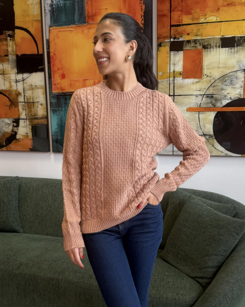 BLUSA M/L TRANCADA (A5892) - comprar online