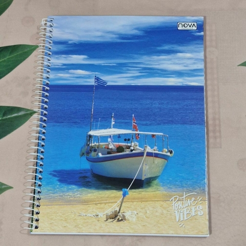 Caderno Universitário 1X1 - 80Fls Espiral Capa Dura (POSITIVO VIBES) - comprar online