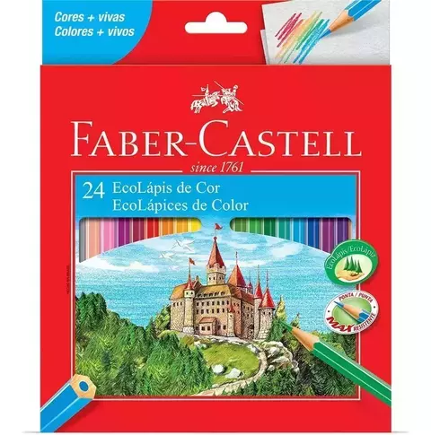 Lápis de Cor Faber Castell 24 cores