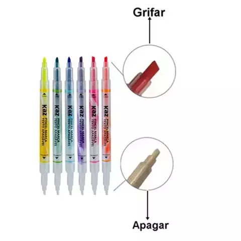 Caneta Marca Texto Apagável Kaz (unidade) - comprar online