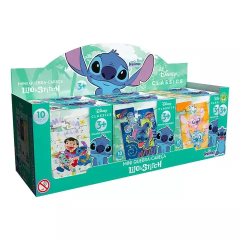 MINI QUEBRA-CABECA - LILO & STITCH - MADEIRA UNICA