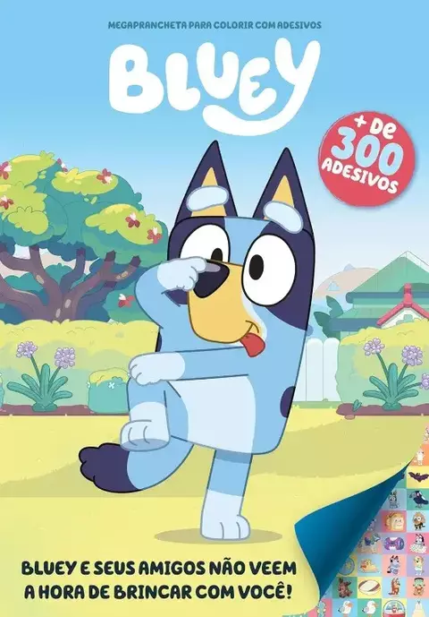 BLUEY MEGAPRANCHETA PARA COLORIR COM ADESIVOS 01 - FSC-MISTO 70 - CU-COC-898353