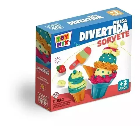 MASSA DE MODELAR DIVERTIDA SORVETE TOYMIX
