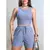 Conjunto Feminino Cropped e Short Moda Feminina Verão - comprar online