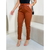 ￼Calça Feminina Sarja Com Elastano Botões Zíper Bolso - comprar online