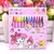 Set x 12U. Crayones de Colores "Sanrio" - La suerte es loca