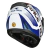 Imagem do Capacete Race Tech Sector Slash Branco Azul