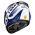 Capacete Race Tech Sector Slash Branco Azul - loja online
