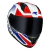 Capacete Race Tech Sector Slash Branco Azul