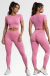 Conjunto Seamless Crop Top Manga Corta en internet