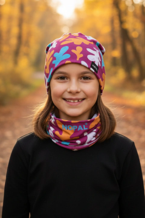 Conjunto Cuello Multiuso + Gorro Micropolar Niños